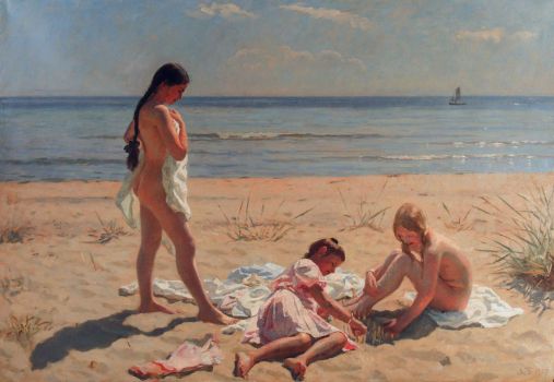 928775_Summerday_at_Skagen_beach_by_Lauritz_Tuxen_1906 (507x350, 28Kb)