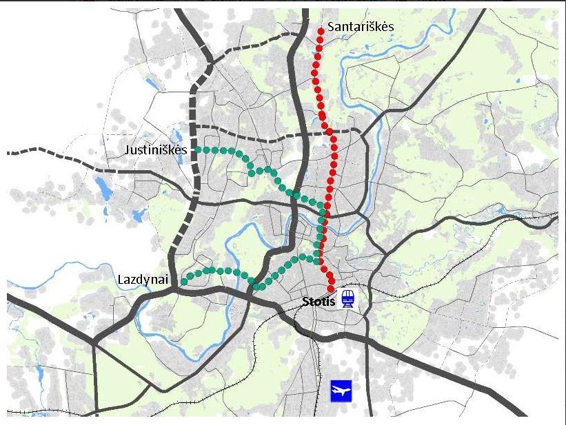 Метро вильнюса схема