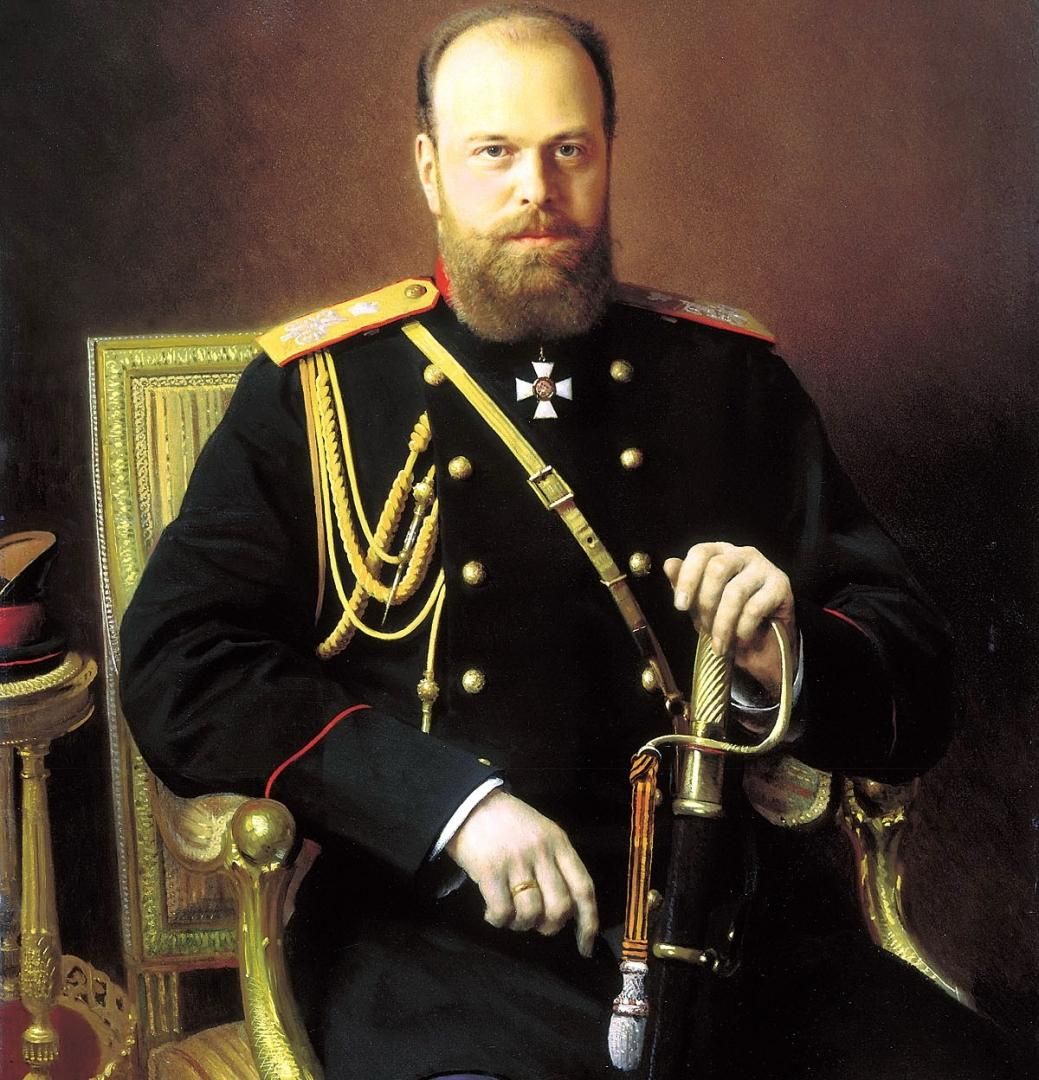 Иван Крамской, "Портрет Александра III" (фрагмент). 1886