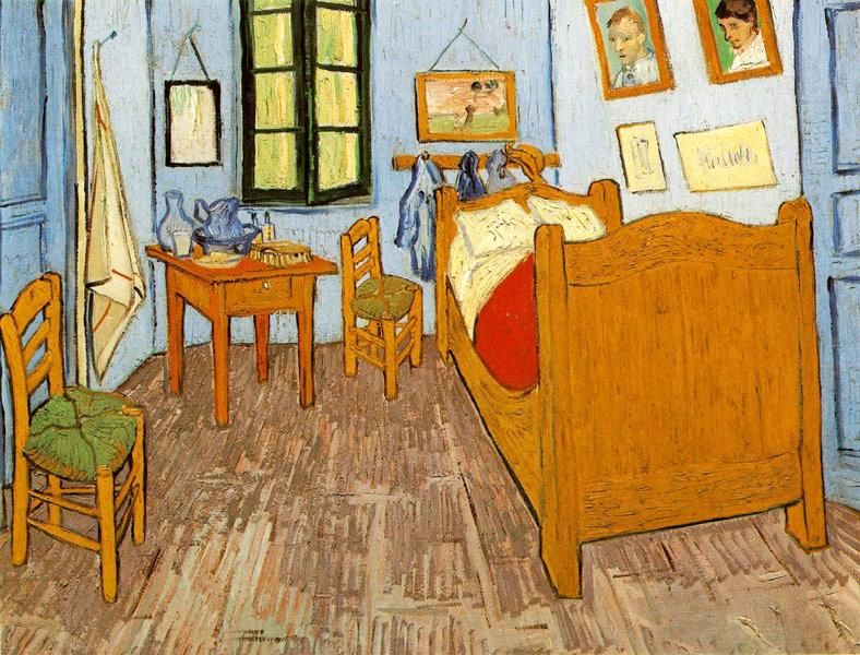 Спальня Ван Гога в Арле (здесь дана репродукция оригинальной картины Ван Гога, так как я не копировал эту работу)
