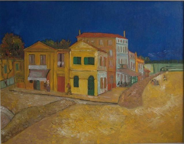 Vincent's House in Arles, <b>copy</b>, oil on canvas, 72/93, 1995 (Lithuania)
