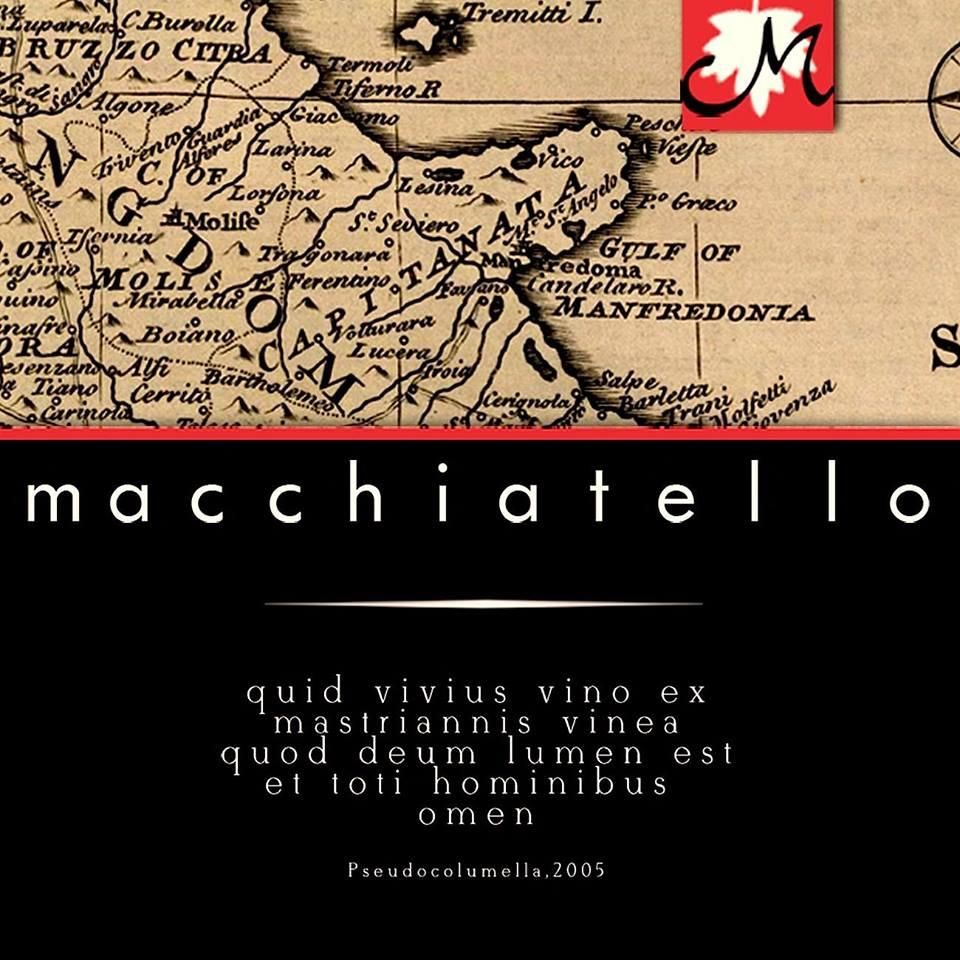 The label of the MACCHIATELLO wine