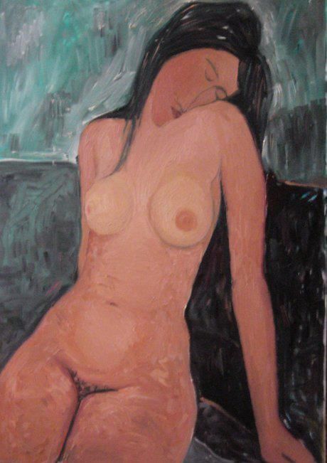 copy of the work of A. Modigliani Nude,2006,100/70