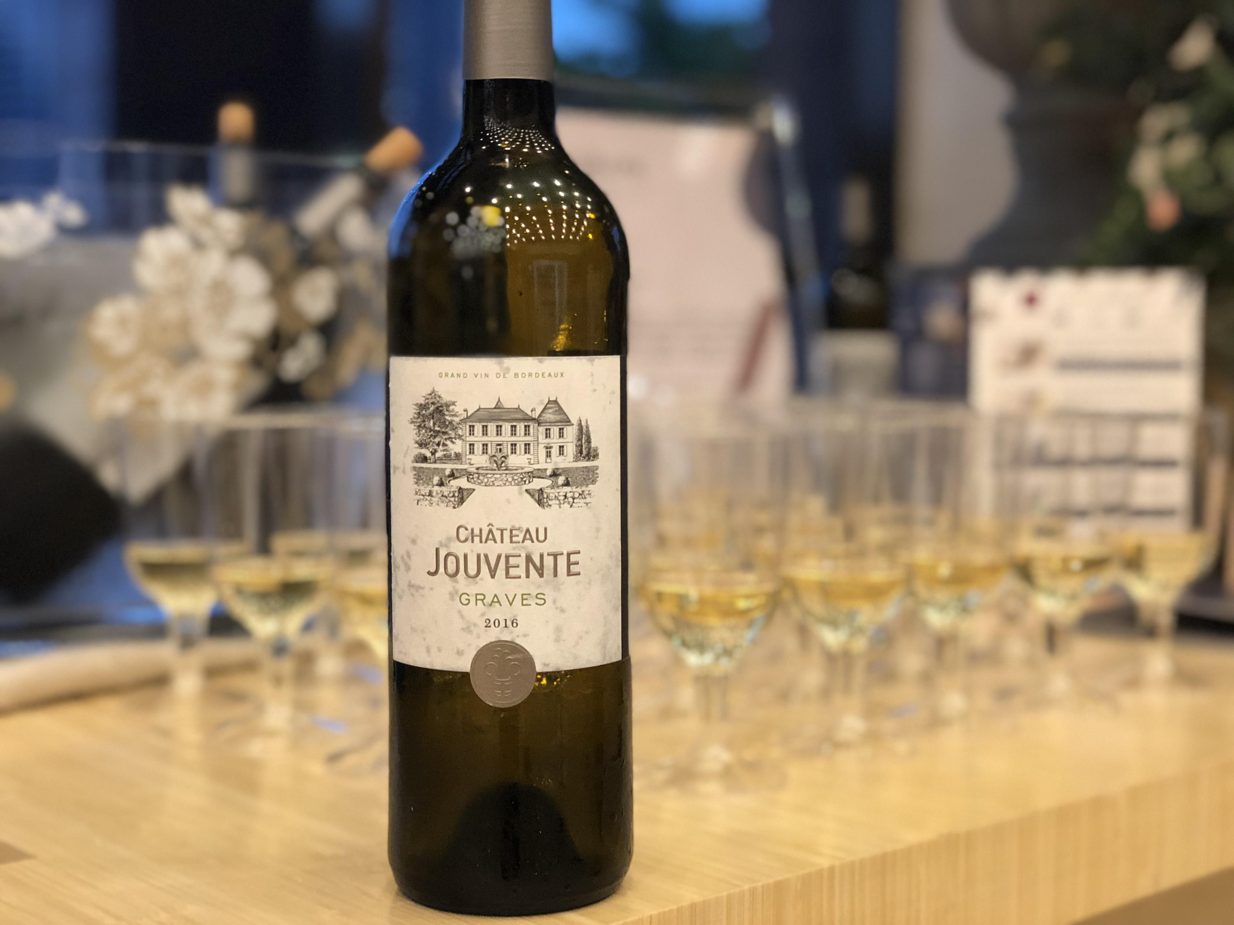 White wine from Chateau Jouvente