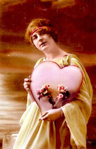 Валентинка в форме сердца, 1910