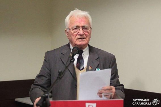 Юлюс Декснис, председатель Организации участников Второй мировой войны, сражавшихся на стороне антигитлеровской коалиции, проживающих в Литве
