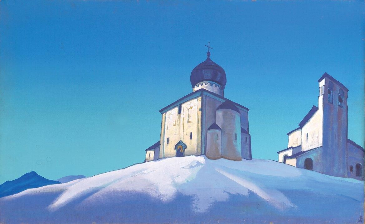 Николай Рерих. Свято-Сергиевский монастырь. 1936.