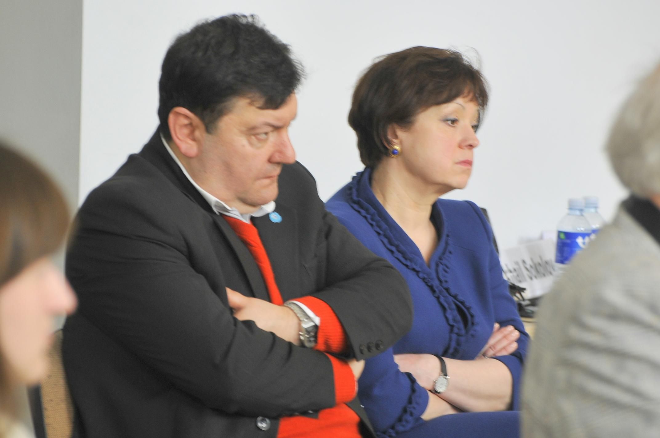 Эмануэлис Зингерис и Вилия Алекнайте-Абрамикене за время своей политической карьеры многое сказали о России. Фото Владимира Клоповского, "Обзор"