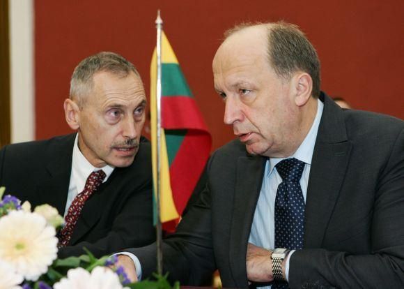 А.Сякмокас (слева) и А.Кубилюс. Фото из архива www.15min.lt