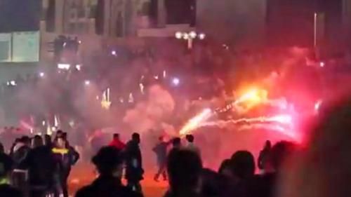 Массовые беспорядки в Кельне. Фото: скриншот из сети YouTube