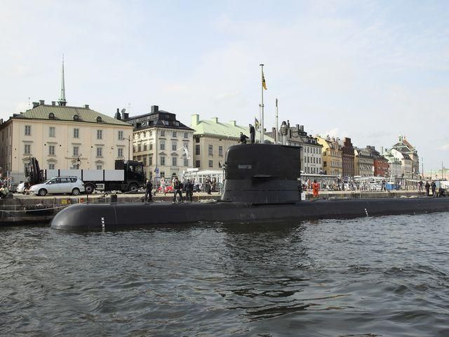 Подлодка ВМС Швеции в гавани Стокгольма Getty Images. Фото: А.Рентц
