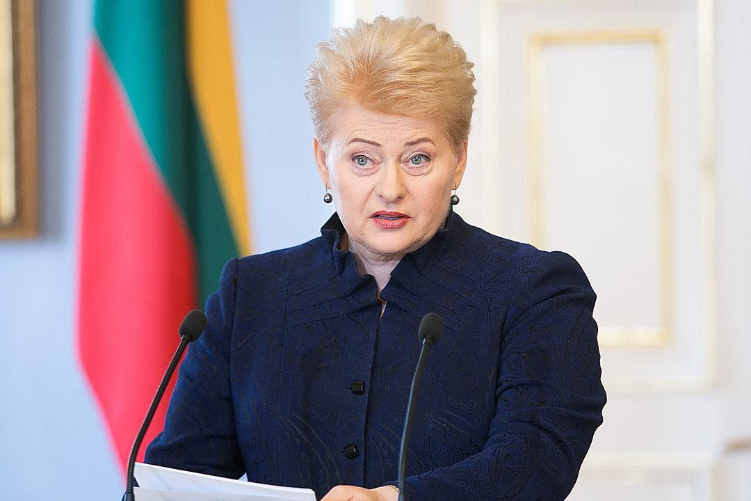 Президент Литвы Даля Грибаускайте. Фото Lrytas.lt