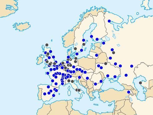 Карта АЭС в Европе. Иллюстрация: www.atomic-energy.ru