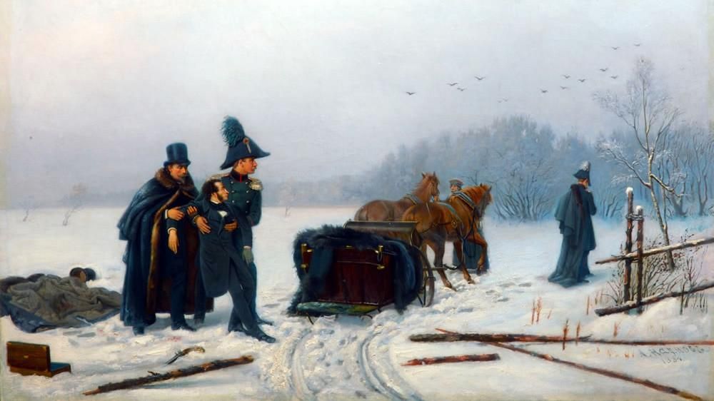 © А.Наумов "Дуэль Пушкина с Дантесом" (1885)