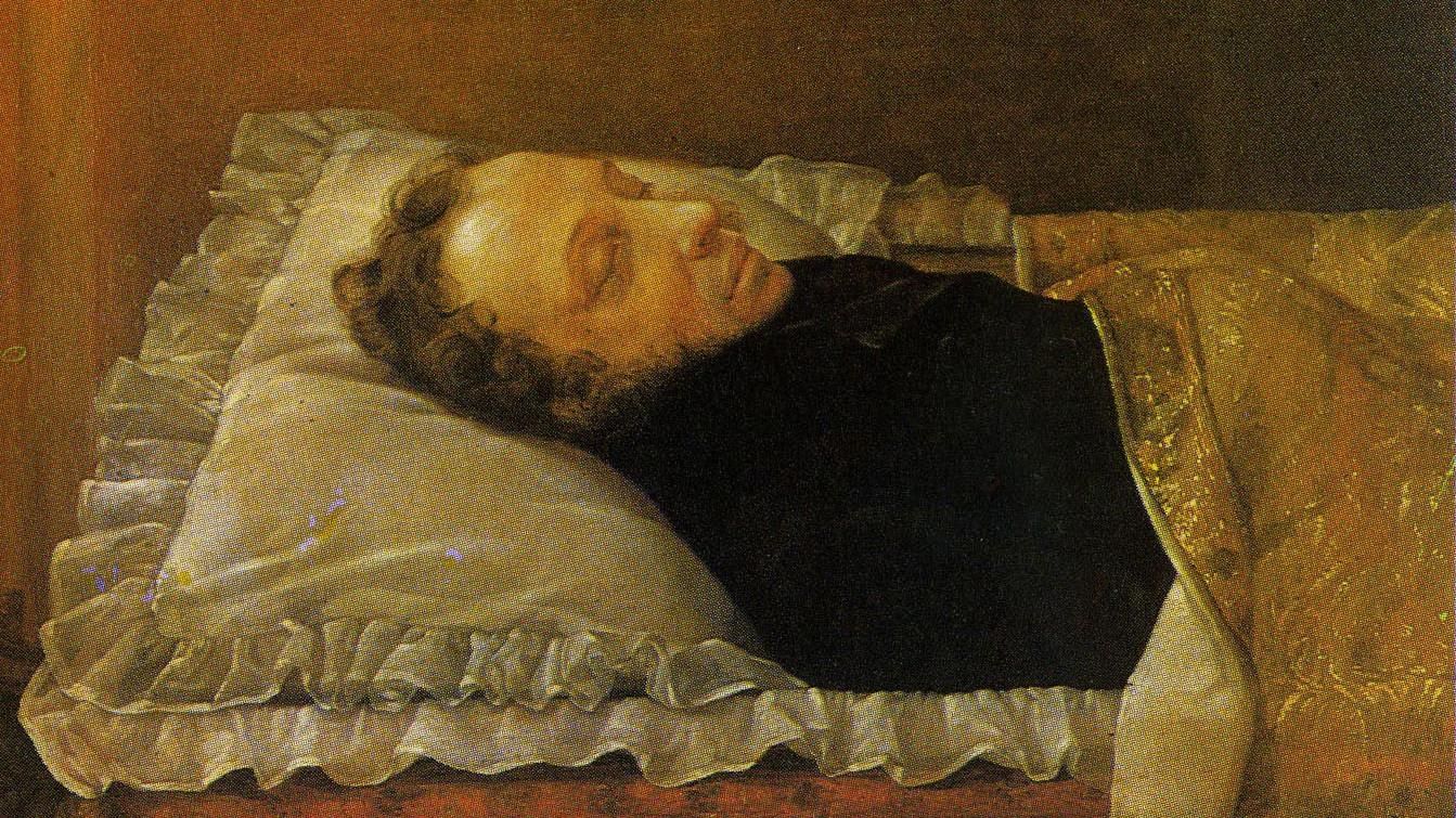 © А.А. Козлов "Пушкин на смертном одре" (1837)