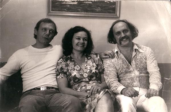 Лидия Кармальская и братья Валерий и Владимир