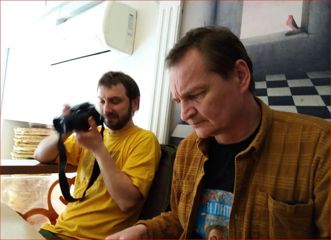 Оператор Артем Игнатов, режиссер Павел Медведев на съемках в Кедайняй