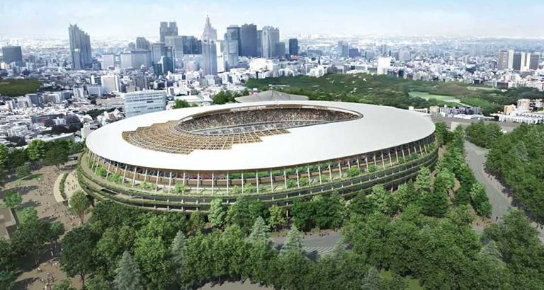 Национальный олимпийский стадион в Токио, на котором состоится открытие Олимпиады-2020. Tokyo-2020.org