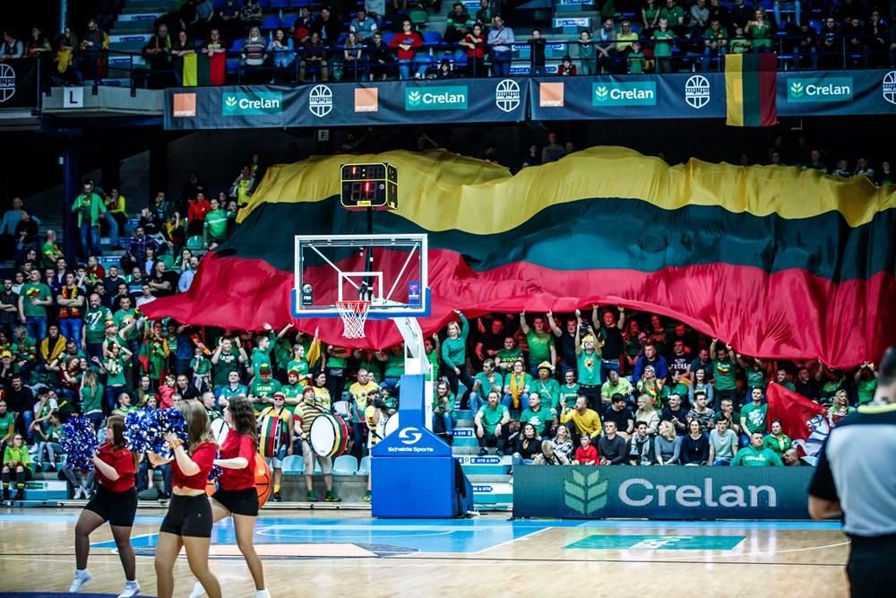Во время матча Бельгия - Литва. Фото: fiba.basketball