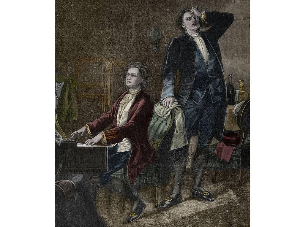 Иллюстрация из драмы А.С. Пушкина "Моцарт и Сальери" © Stefano Bianchetti/Corbis via Getty Images