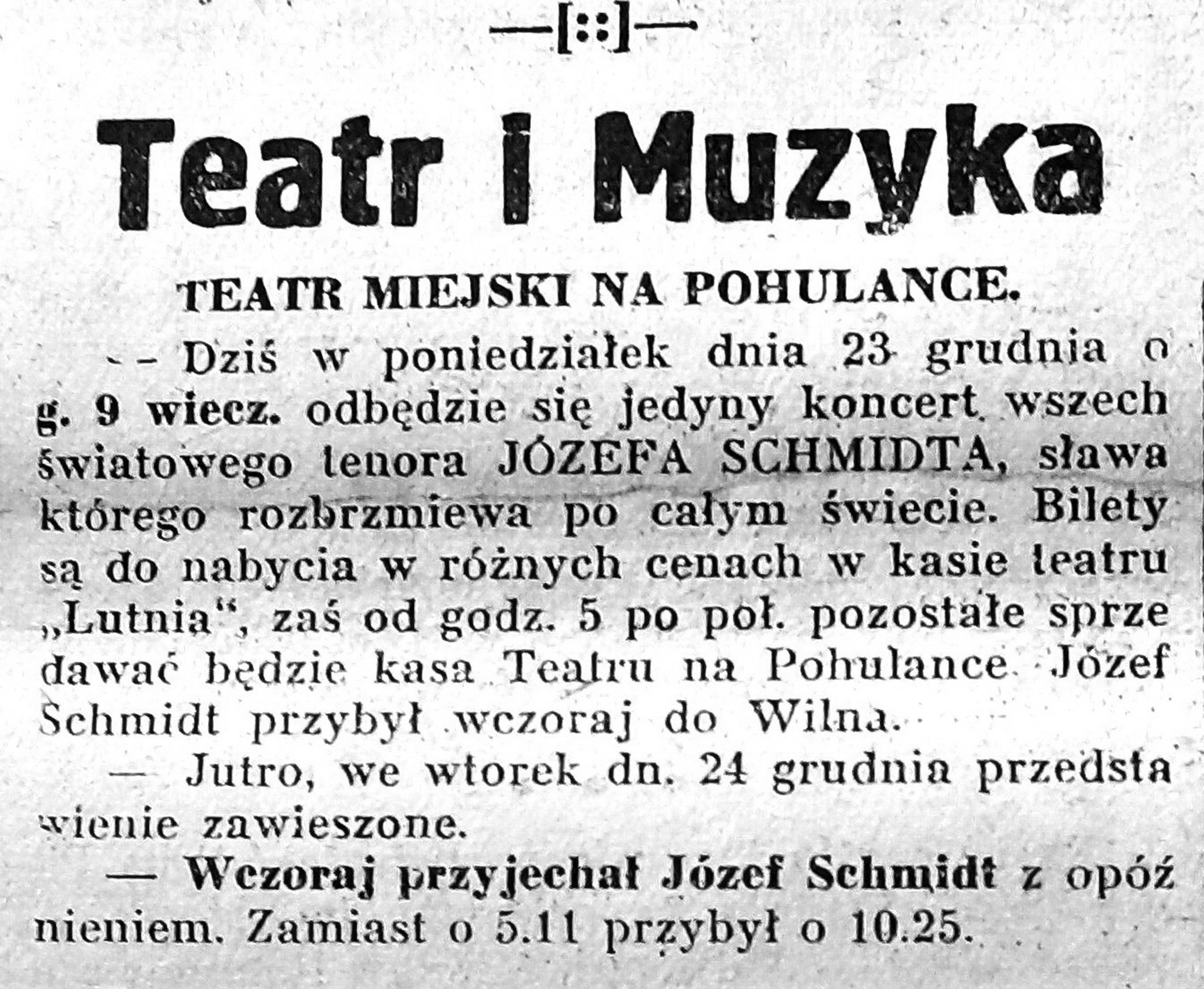 <b>Из вильнюсских газет, декабрь 1935 г.</b>