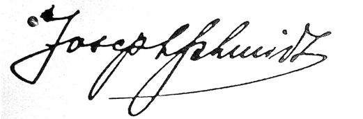 <b>Подпись Йозефа Шмидта</b>