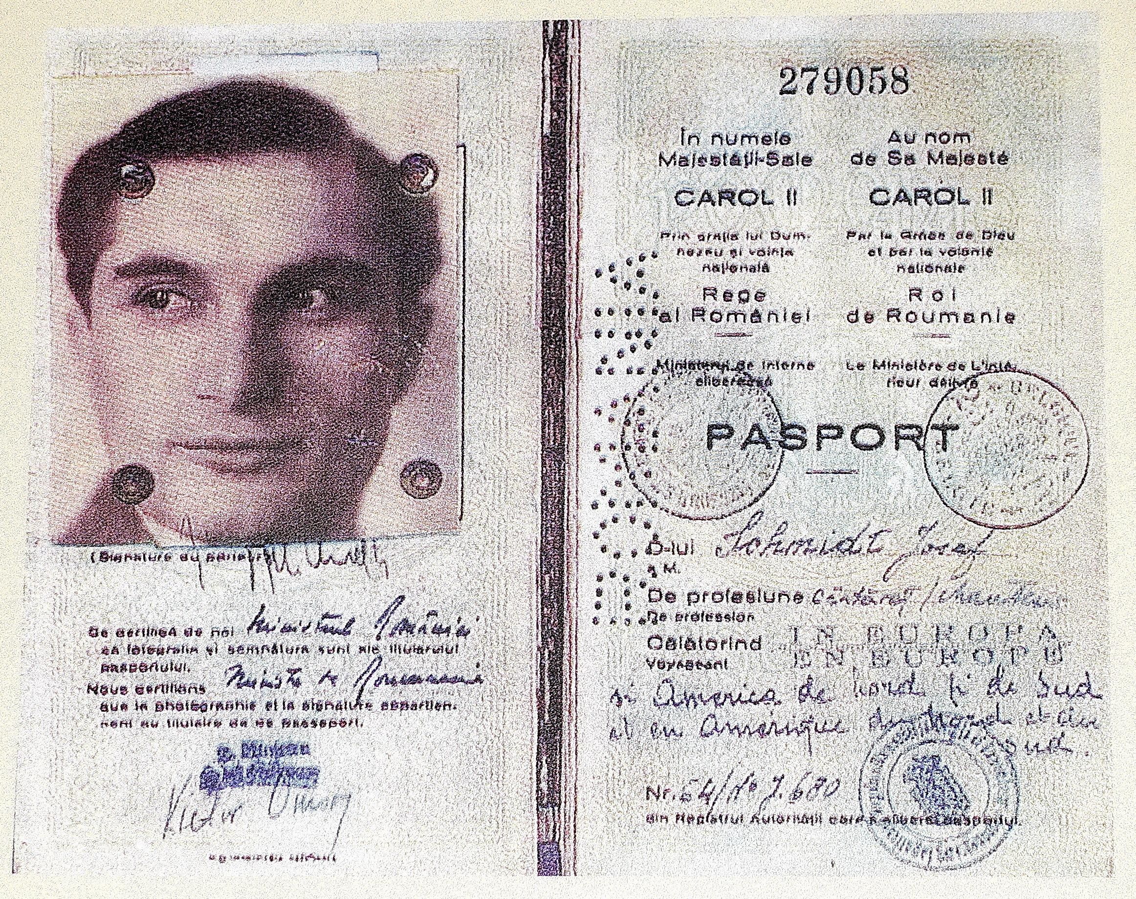 <b>Паспорт Й. Шмидта</b>