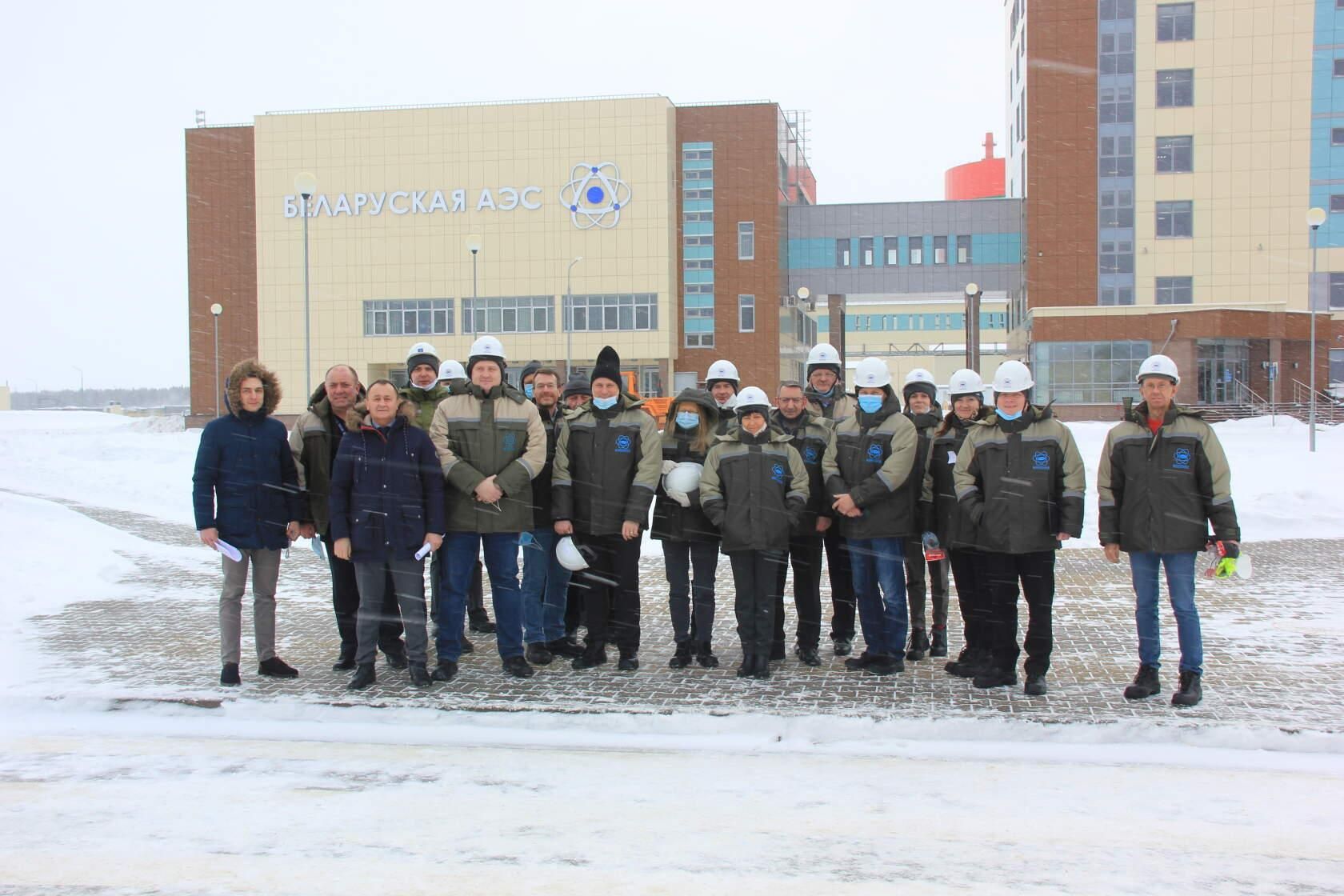 Эксперты ENSREG на Белорусской АЭС. Фото пресс-службы БелАЭС