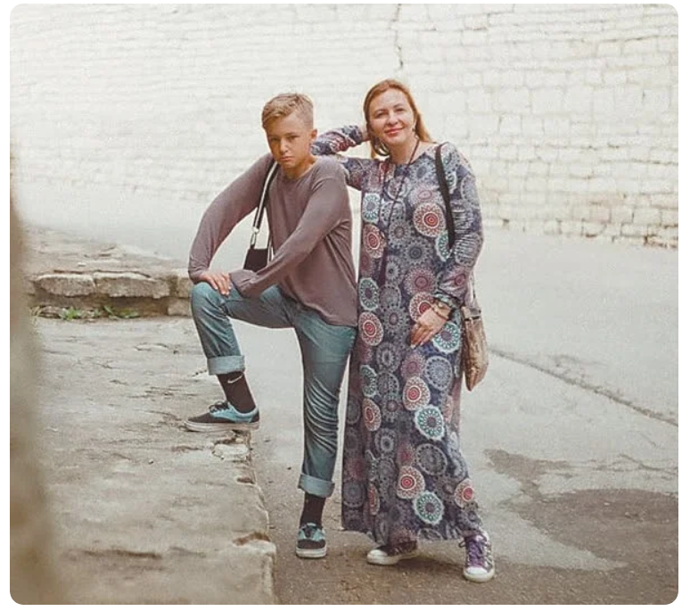 Ирина Полякова с сыном. Фото - личный архив
