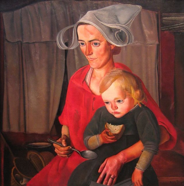 Борис Григорьев, "Бедность", 1925 г.