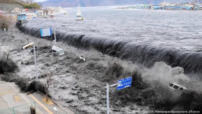 Цунами в Японии после землетрясения в 2011 году