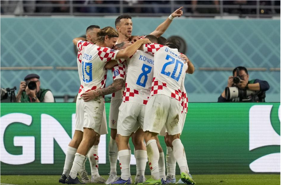 Игроки сборной Хорватии по футболу. Фото: © AP Photo/ Darko Vojinovic