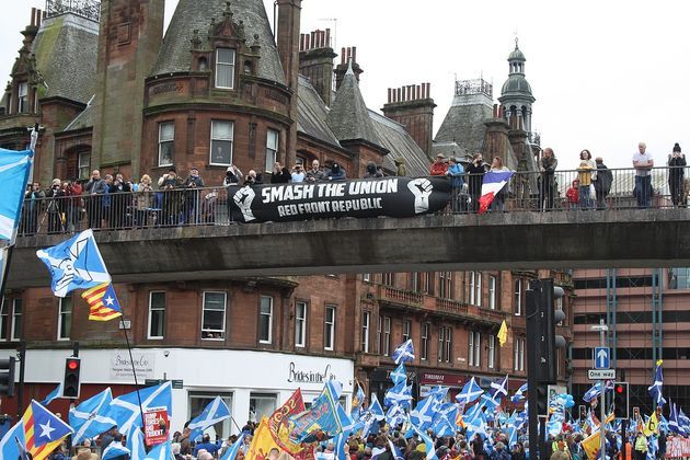 Митинг за невисимость Шотландии. Фото: Azerifactory