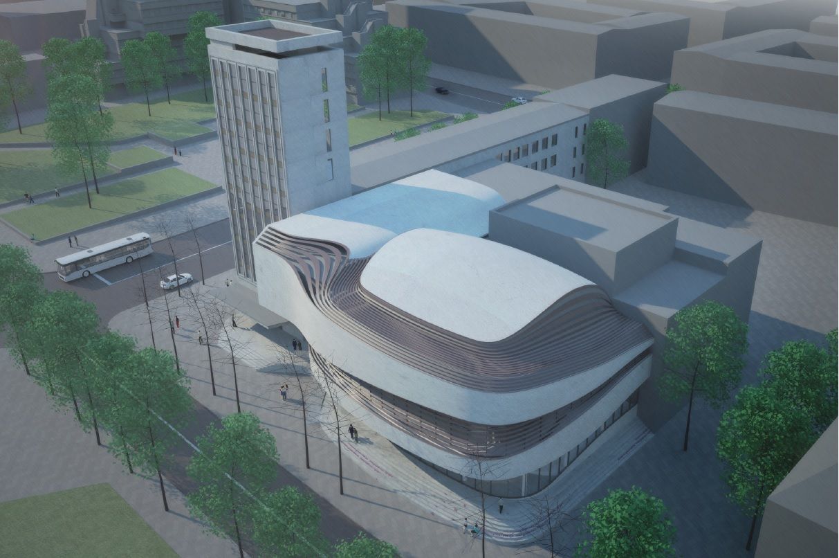 Визуализация нового здания театра в Клайпеде