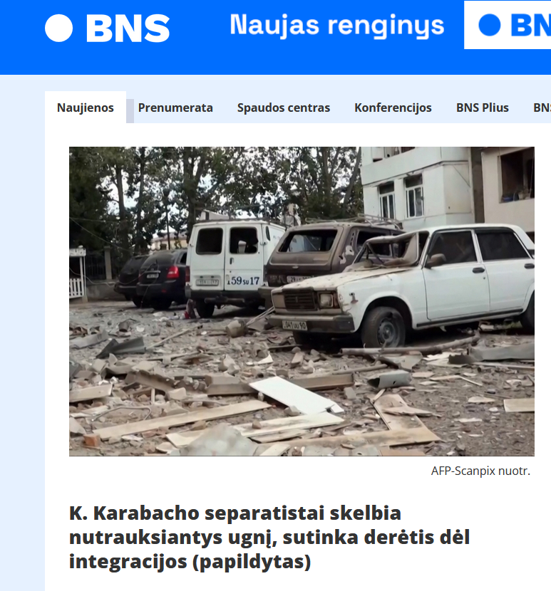 Конфликт в зеркале литовских СМИ