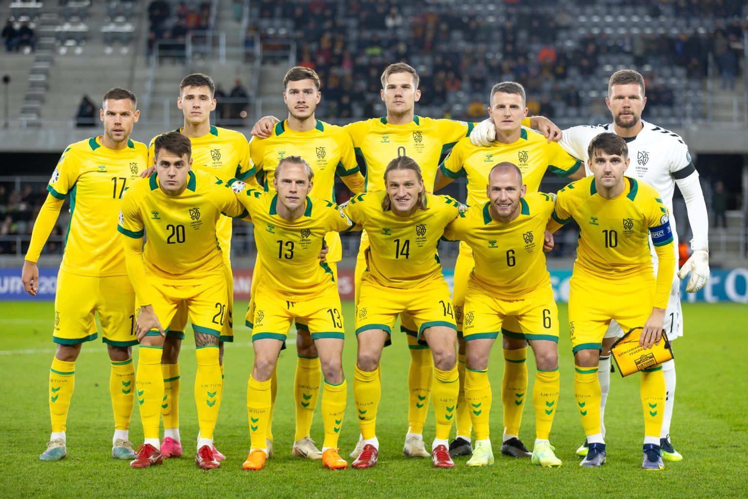Сборная Литвы перед матчем в Каунасе со сборной Венгрии
