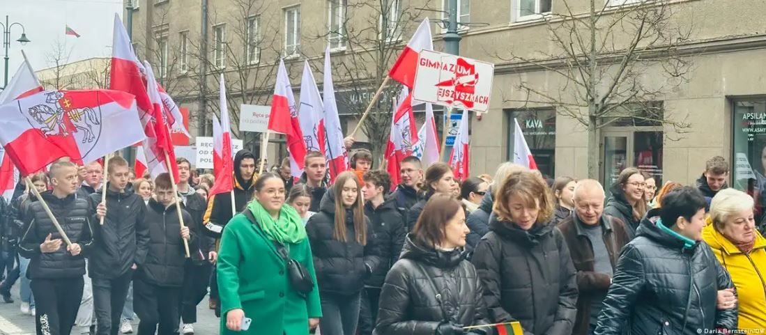 Протест поляков в ВильнюсеФото: Daria Bernstein/DW