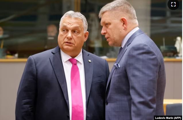 Премьер-министры Венгрии и Словакии Виктор Орбан и Роберт Фицо