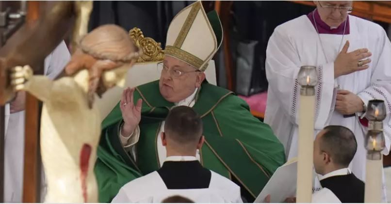 Le pape François au Vatican, le 9 février 2025. AP - Alessandra Tarantino