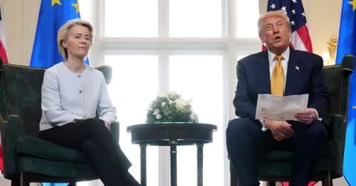 Урсула фон дер Ляйен и Дональд Трамп / AP