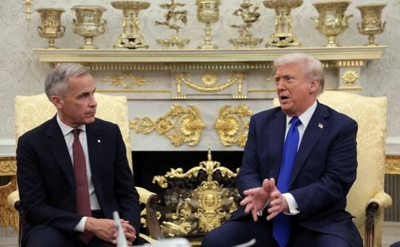 Марк Карни и Дональд Трамп (Фото: Evelyn Hockstein / Reuters)