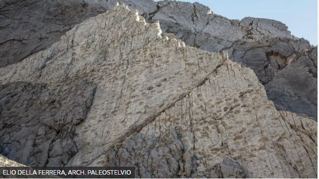 Фотограф Элио Делла Феррера сделал первый снимок горного склона, на котором видны следы