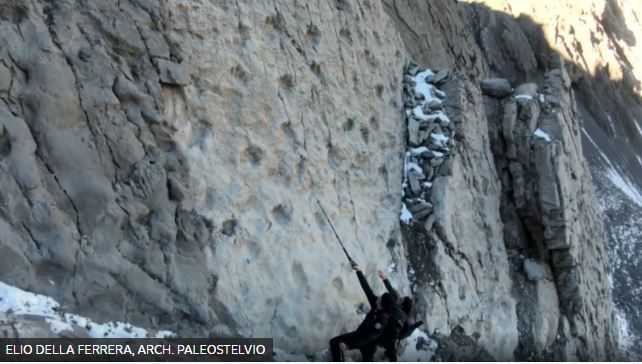Первоначальные исследования в месте обнаружения следова были проведены до того, как в итальянских горах выпал снег