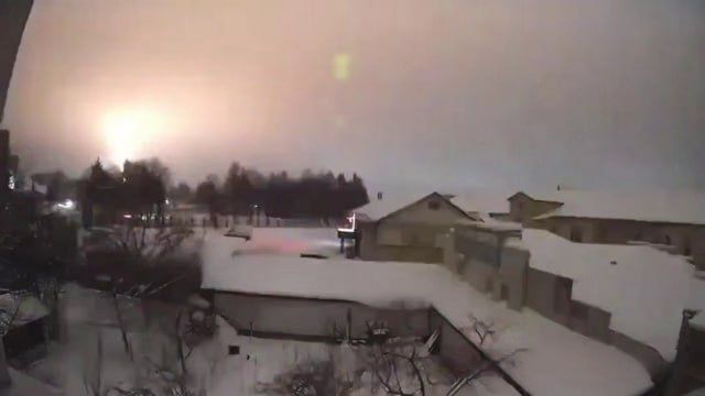 Поражение газового хранилища на Украине. Фото: business.md