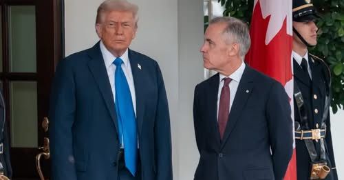 Президент США Дональд Трамп принимает премьер-министра Канады Марка Карни перед встречей в Белом доме / DPA