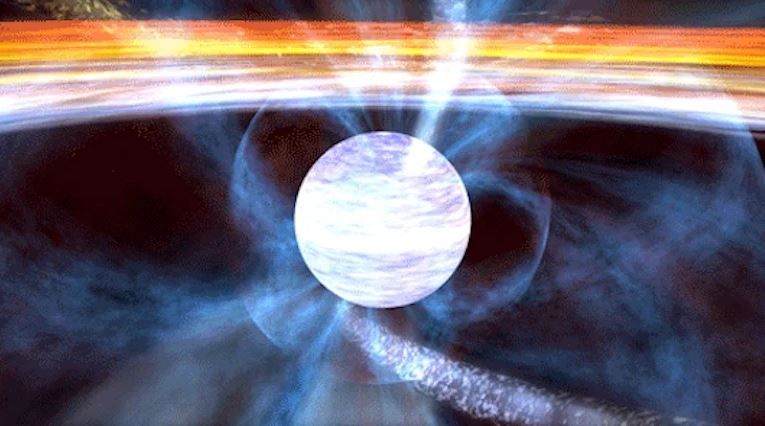 Пульсар IGR J18245-2452 в представлении художникаИсточник: NASA