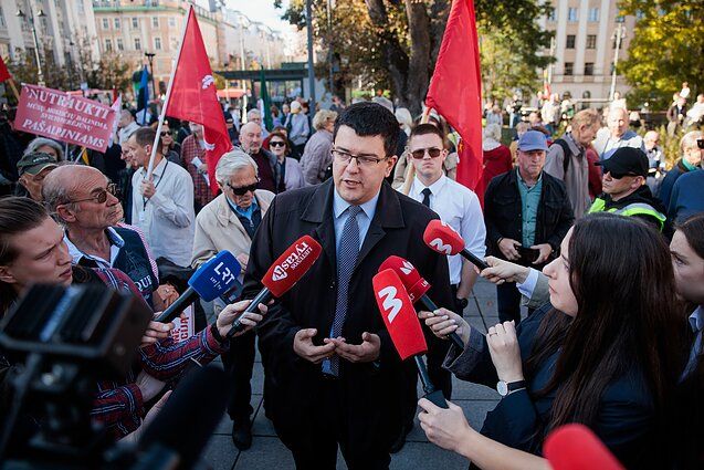 Вильнюс: митинги за и против миграции, Витаутас Синица | V. Raupelio / LRT nuotr.