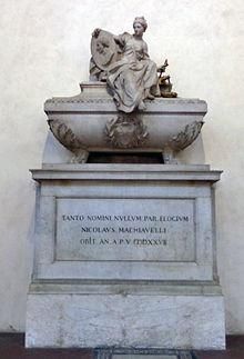 Надгробие Никколо Макиавелли