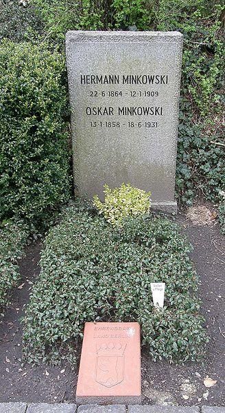 Могила Минковского Германа и Минковского Оскара. Кладбище Шарлоттенбург, Берлин.