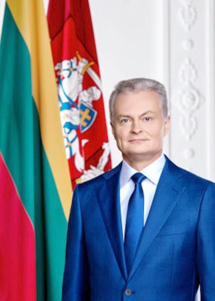 На снимке: официальный портрет президента Литвы Г.Науседы. Фото Робертаса Дачкуса
